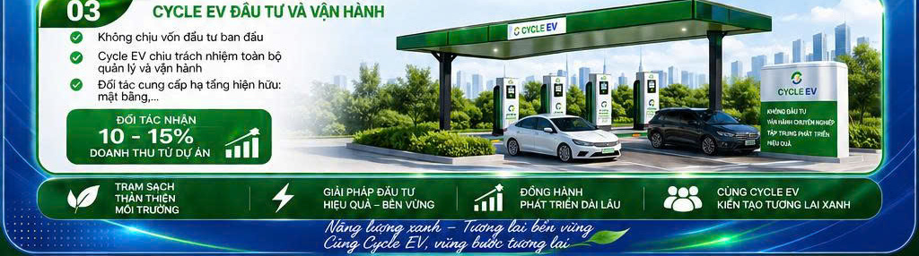 Mô hình Cycle EV đầu tư vận hành toàn bộ