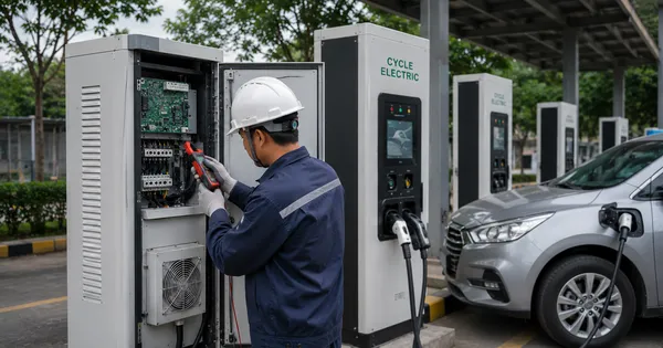 Bảo trì dự phòng và bảo trì dự đoán trong hệ thống sạc EV