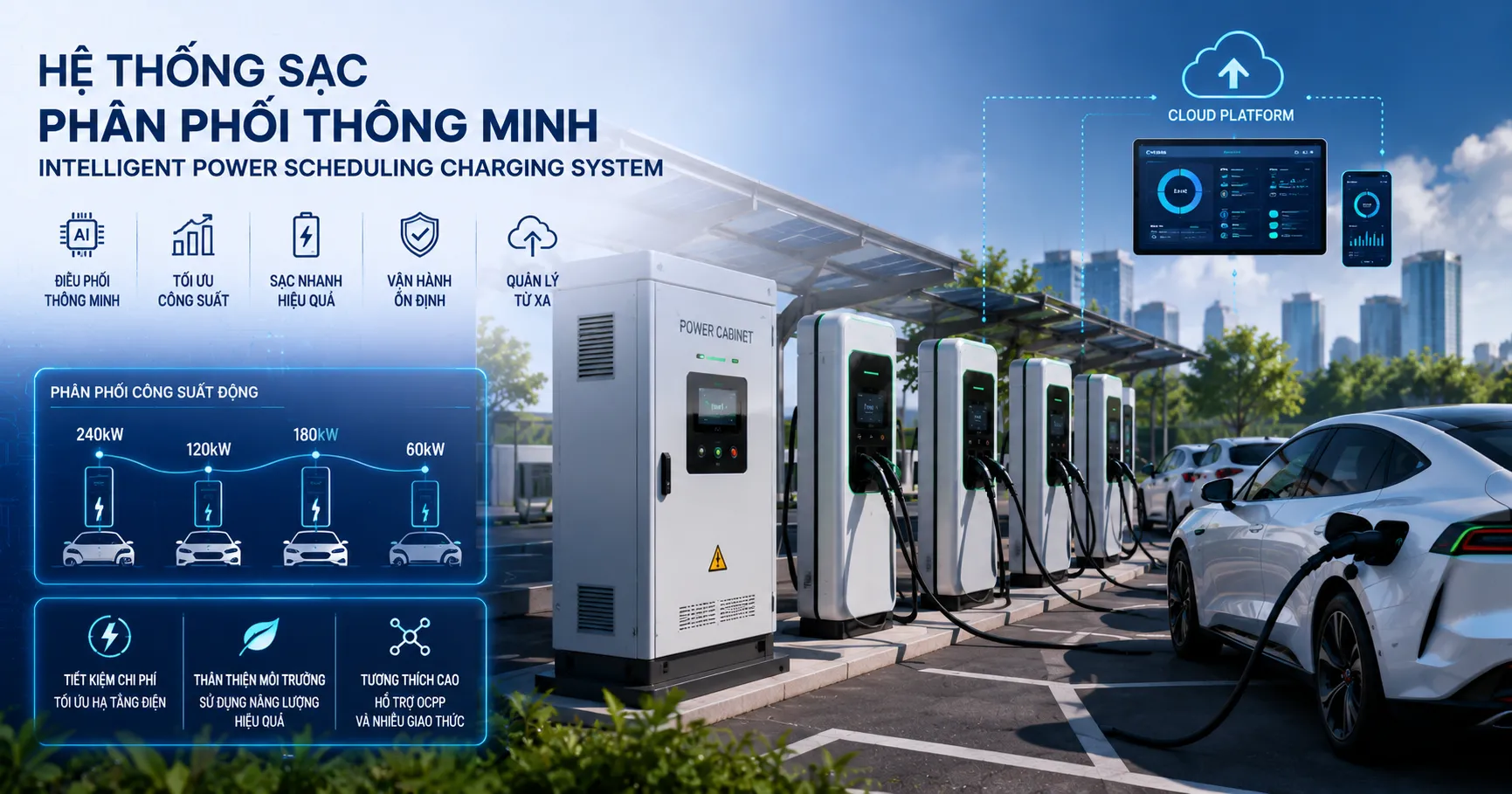 Hệ thống điều phối công suất thông minh cho xe điện thế hệ mới