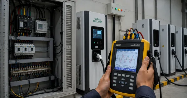 Sóng hài trong hệ thống sạc xe điện: Nguyên nhân và giải pháp kiểm soát